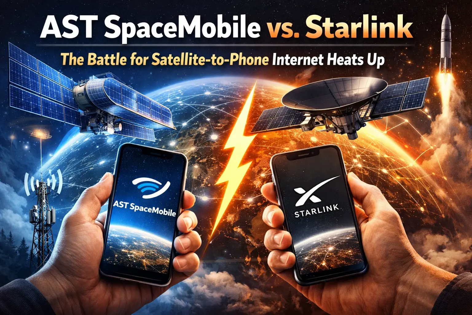 AST SpaceMobile vs. Starlink: The Battle for Satellite-to-Phone Internet Heats Up